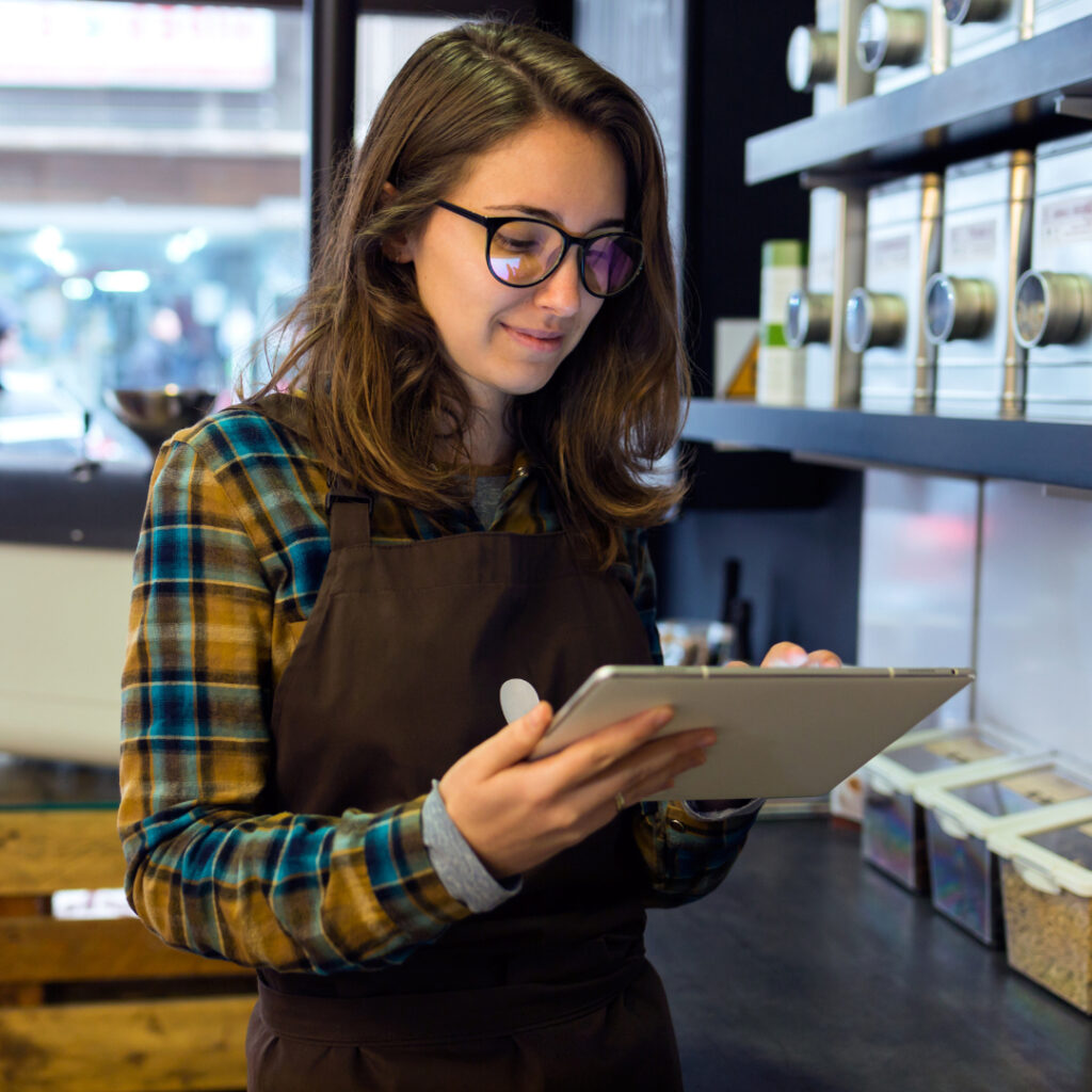 Business Woman Mobile Device