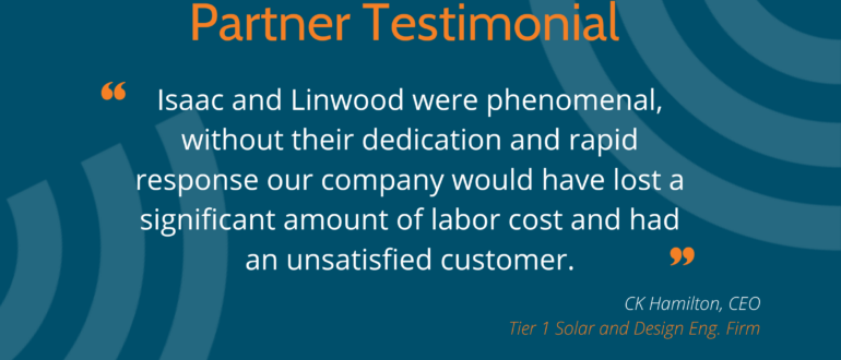 Partner Testimonial Tier 1 Solar